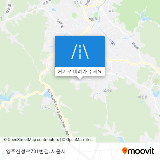 양주산성로731번길 지도