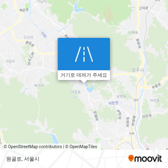 원골로 지도