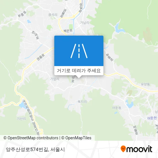 양주산성로574번길 지도