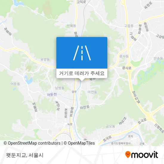 왯둔지교 지도