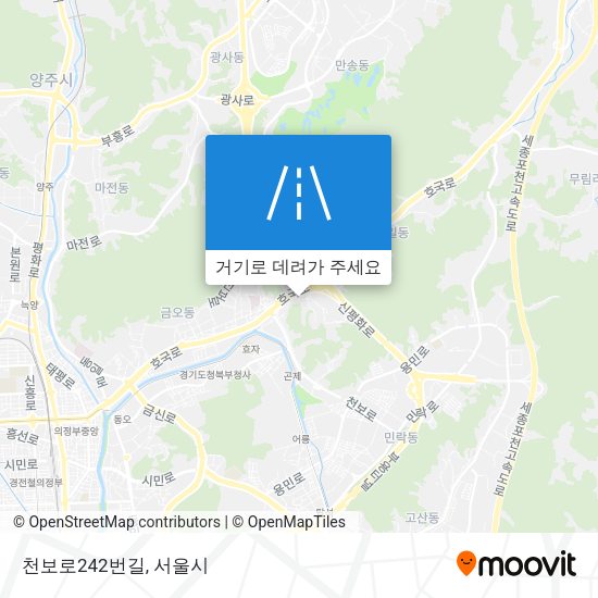 천보로242번길 지도
