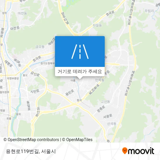 용현로119번길 지도