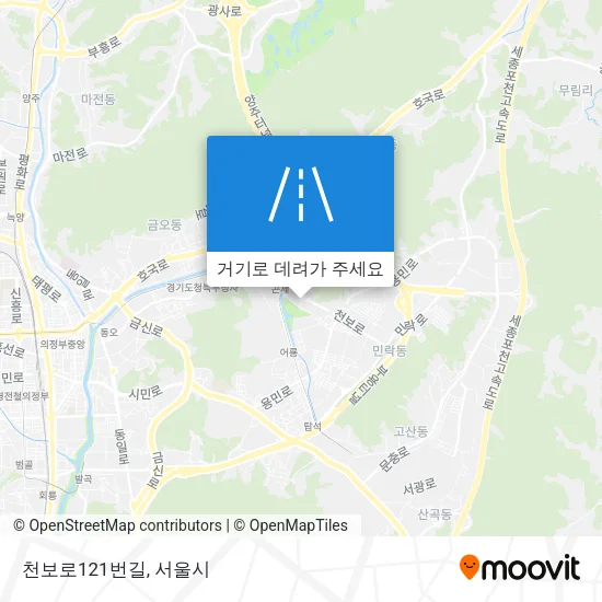 천보로121번길 지도