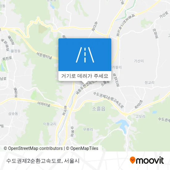 수도권제2순환고속도로 지도