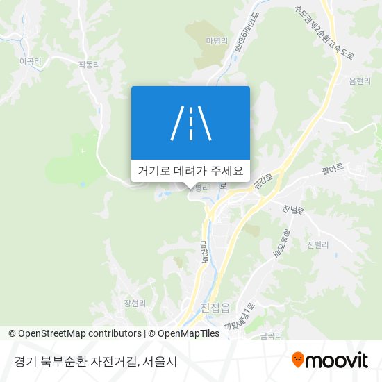 경기 북부순환 자전거길 지도