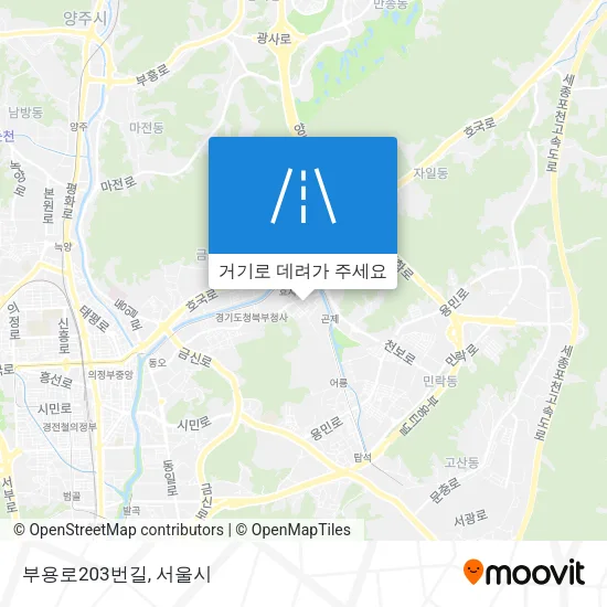 부용로203번길 지도