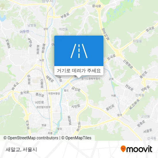 새말교 지도
