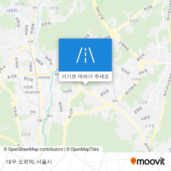 대우 오르막 지도