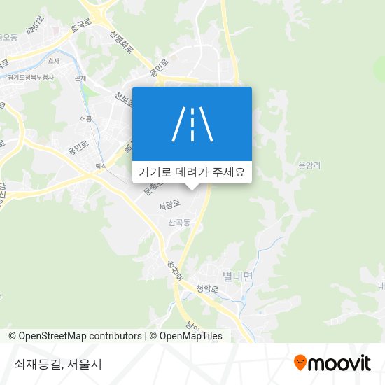 쇠재등길 지도