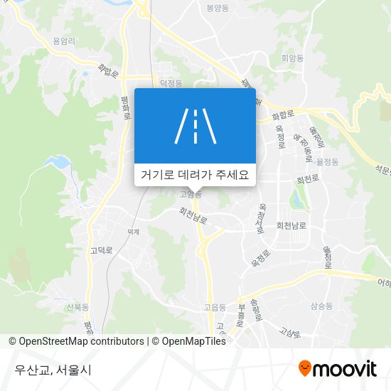 우산교 지도