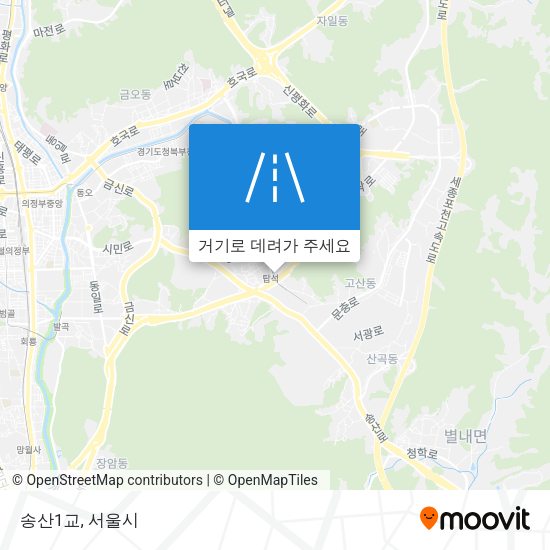 송산1교 지도