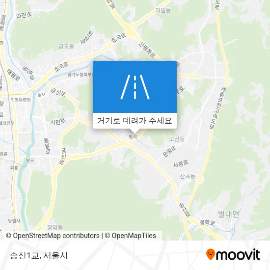 송산1교 지도