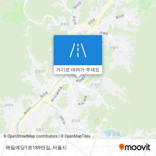 해밀예당1로189번길 지도