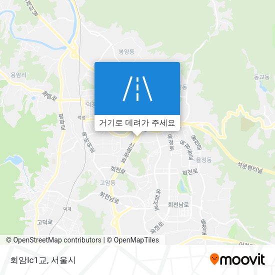 회암Ic1교 지도