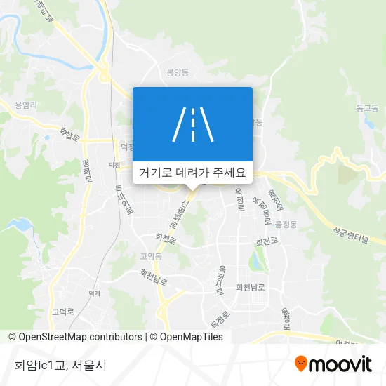 회암Ic1교 지도