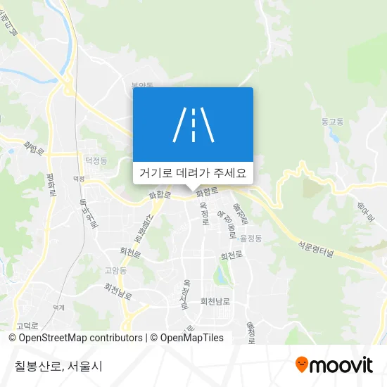 칠봉산로 지도