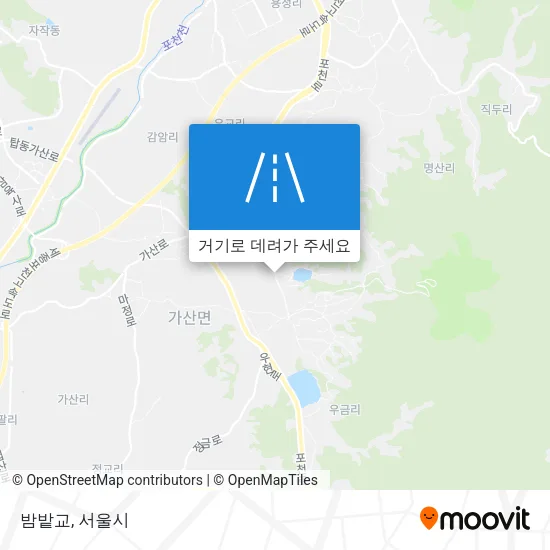 밤밭교 지도