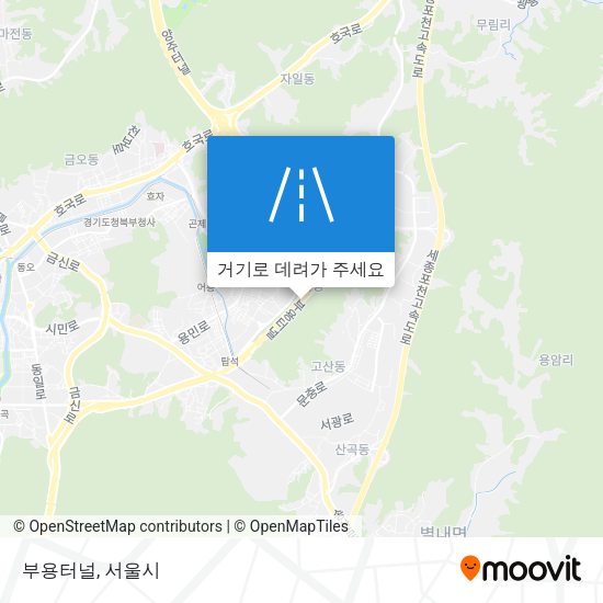 부용터널 지도