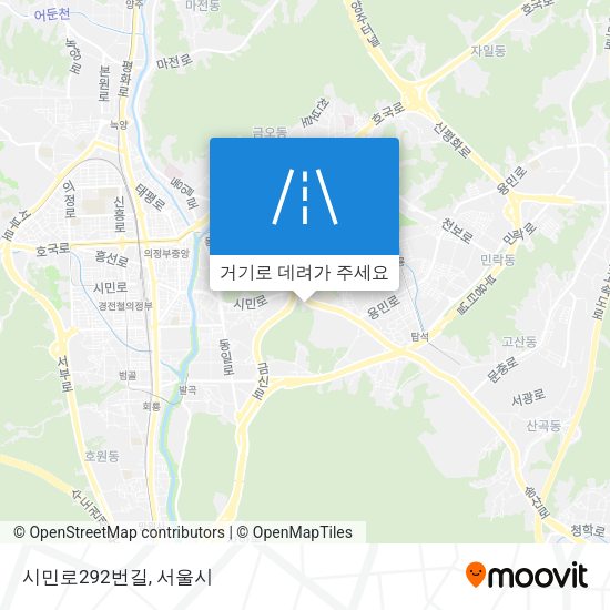 시민로292번길 지도