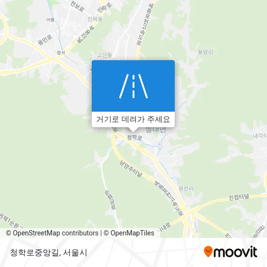 청학로중앙길 지도