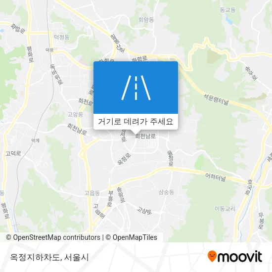 옥정지하차도 지도
