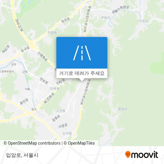입암로 지도