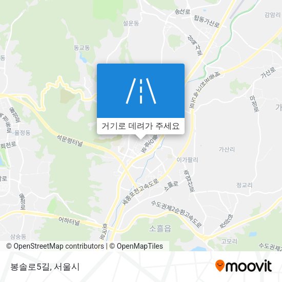 봉솔로5길 지도
