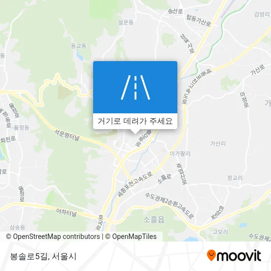 봉솔로5길 지도