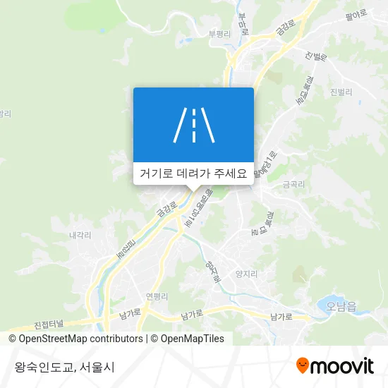 왕숙인도교 지도