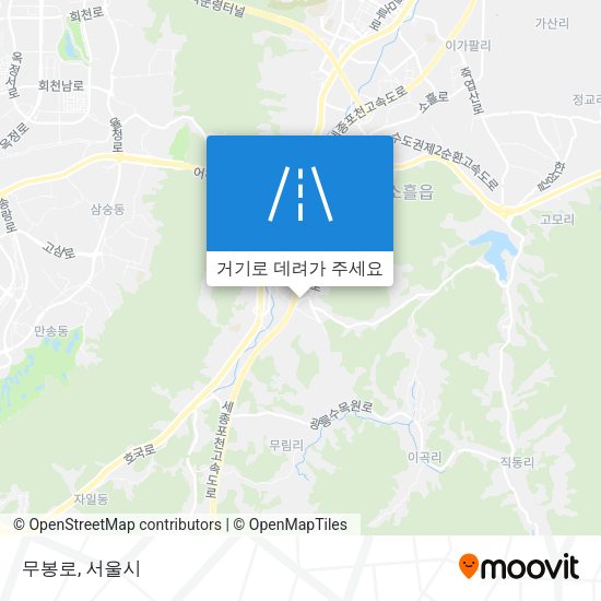 무봉로 지도
