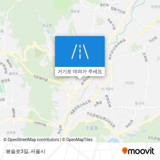 봉솔로3길 지도