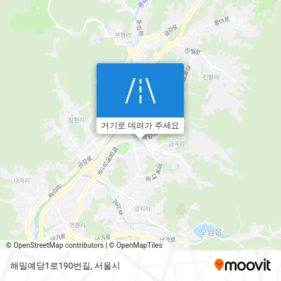 해밀예당1로190번길 지도