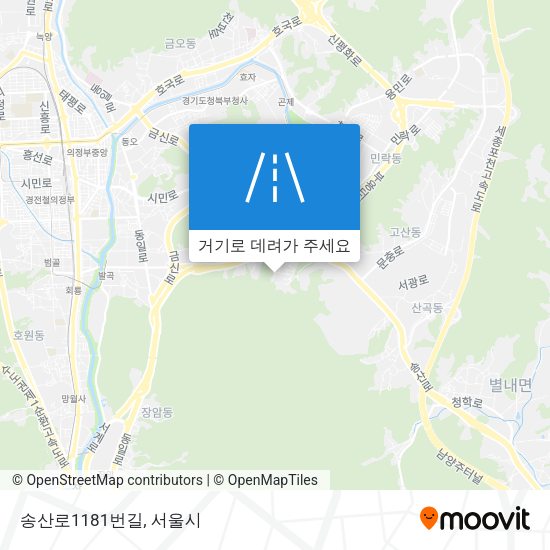 송산로1181번길 지도