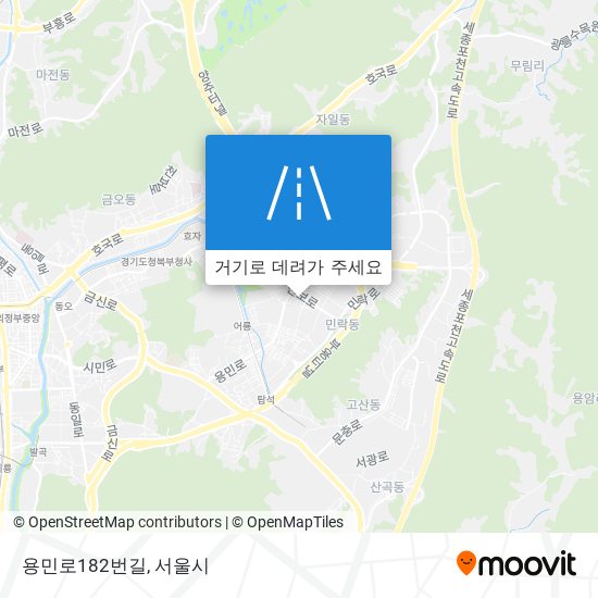 용민로182번길 지도