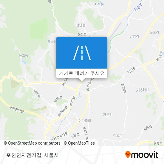 포천천자전거길 지도