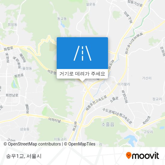 송우1교 지도