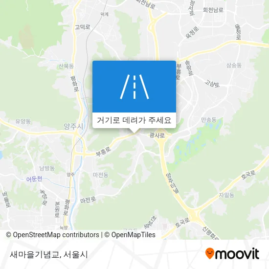 새마을기념교 지도