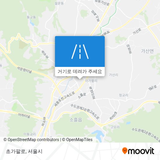 초가팔로 지도