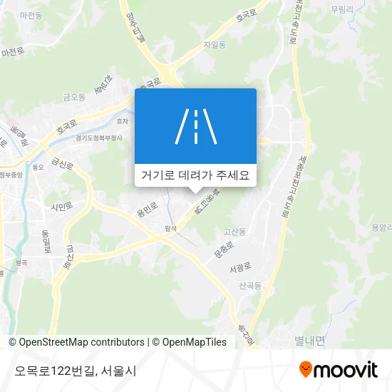 오목로122번길 지도