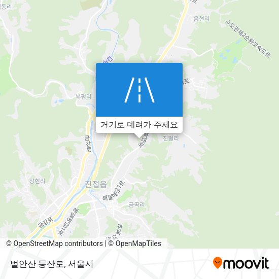 벌안산 등산로 지도