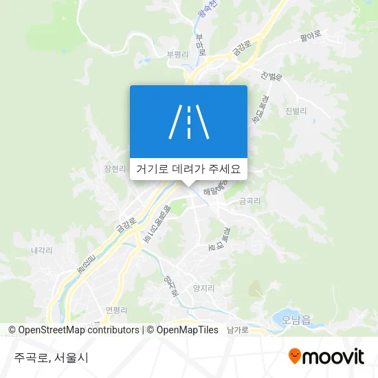 주곡로 지도