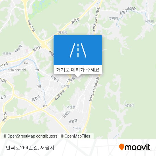 민락로264번길 지도