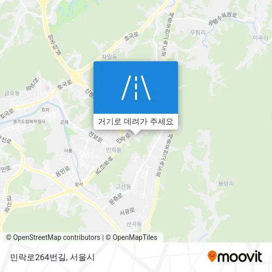 민락로264번길 지도