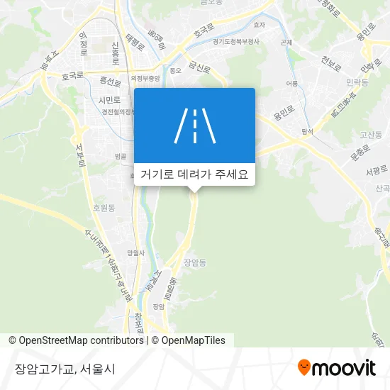 장암고가교 지도