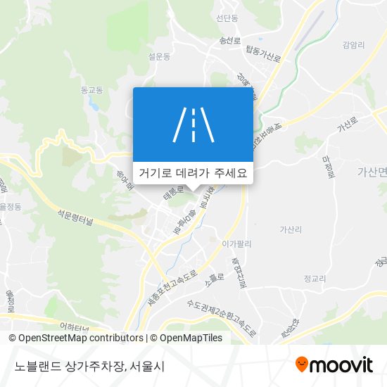 노블랜드 상가주차장 지도