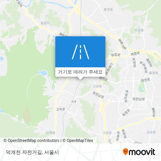 덕계천 자전거길 지도