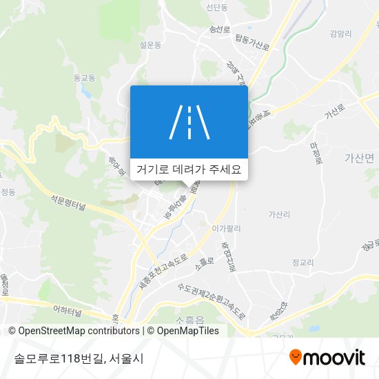 솔모루로118번길 지도