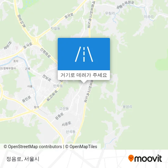 정음로 지도
