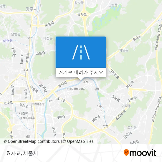 효자교 지도