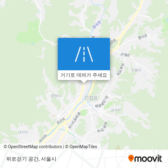 뒤로걷기 공간 지도